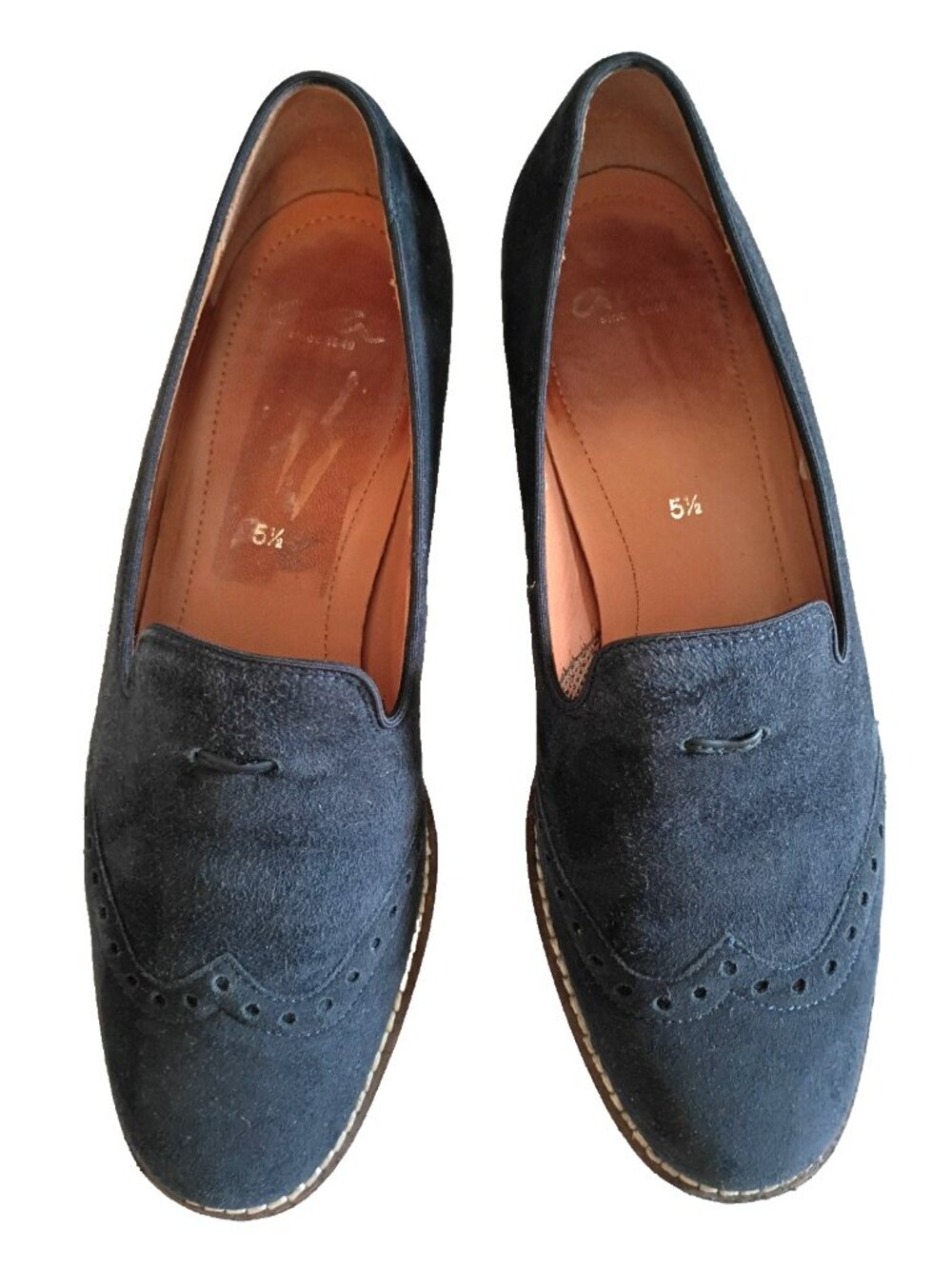 Ara Luftpolster Women's Slip On Navy Blue Suede Loafers - Size 7.5 U.S.